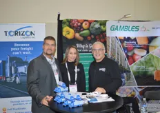 Tom Kioussis with Gambles Produce and Marta MacLean and Randy Steinberg with Torizon Logistics.