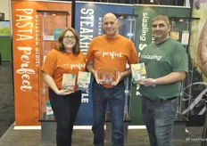 Jane Rhyno, Glenn Martin and Rod Baeini from Highline Mushrooms won the Best New Product Award for the Mushroom Medleys