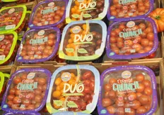 Sunset has different combinations of DUO, two tomato varieties in one packaging.