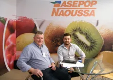 Vasilios Bougas (l) and Nikos for Asepop Naoussa (Greece); involves in the collection, standardization and distribution of the agricultural products of its members-in particular apples, peaches, cherries, pears, grapes, kiwis, plums, etc.