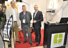 Patrice Princen, Lionel Mailhes and Mathias Rodriguez from Caustier by STC. The company is planning to extend with a new building next to the current facility. For apples they have now a pre-sizing system.