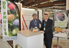 Jean Pierre Pizzutto and José Barth from BC Fruits. Boyer S.A.S. and Groupe Capel combined their companies to work together on sales of plums