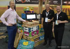 The guys at ORORA stand - Shane Thousen, Xsense with Wes Bray and Joe Gilligan from ORORA fibre Packaging