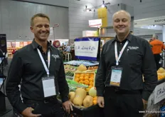 Shane Kensett and Phillip Hawtin from fruit and veg marketer Leavy & Co.