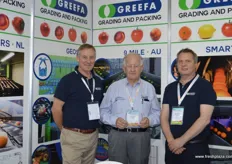 Stuart Abbot, Dr Trevor Turnbull and Dick von de Kop from Greefa.