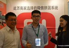 To the left Mr Zhou Lei, the founder of 91 Pin Tuan online marketing agency. He is together with Qingxu and Zhou Qian Hui.