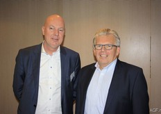 Jan van Hoogen from Agrico with the new President of Europatat: Jos Muyshondt.