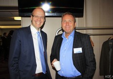 Vegetables meets potatoes: Frédéric Rosseneu with Herman Verveld of HZPC.