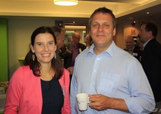 Raquel Izquierdo de Santiago from Europatat/Freshfel and Russell Kelsey from Agrico UK.