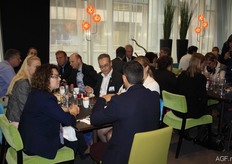 Everybody enjoyed the delicious food.