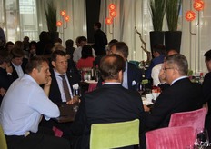 Talking and networking.