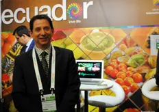 Fancisco Mena, trade commissioner of Ecuador from the trade office located in the UK. This year also some exporters from Ecuador were present.