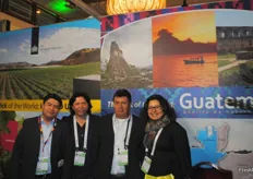 CBI (Centre for the Promotion of Imports from developing countries) with their stand with companies from Honduras and Guatemala. In this picture: Marvin Icú (APAC-PNT), Judith Quevedo Ramos (Ixin Quesal), The dad of Marvin and Zulma Valiente (Latin Food). All from Guatemala.