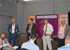 Next came a panel discussion on how to find your customers be it retail, wholesale or food service. Mike Harpham - Univeg, Simon Trewin - Pratt's Bananas, Peter Durber - Tropifresh and Charlie Hicks - Total Produce.