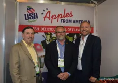 Kurt Gallager, Jim Allen and Iain Forbes at the USA Apple Exports stand.