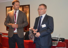 Charlie Dunn and Tommy Leighton at the press conference.