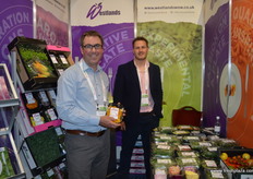 James Seymour and William Boers at Westlands with a multitude of products including roses used not only for decoration but also for taste.