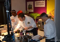 Chefs did demonstrations throughout the day.