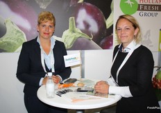 Nicole Visbeen and Maaike de Vries from the Dutch logistics comapany DailyFresh Logistics