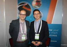 Matthew May and Francisco Suris of C.H. Robinson with the head office in the Netherlands