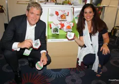 Robert Ketelarij and Yvonne Vanlier of Greenco with Sport Snack Vegetables