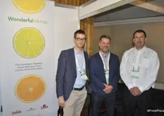 Tom Robyn, Gerhard leodolter and Dan Kass from Wonderful Citrus. United Kingdom is a good market for them, especially in limes and grapefruit.