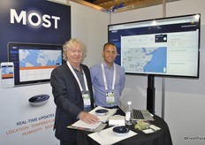 Frank Kinsella and Love Bergsten from MOST. The company has a technology that gives real-time updates about humidity, temnperature, light and shock during the transportation.