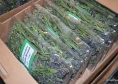 Purple sprouting broccoli from Jersey.