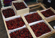 Fresh cherries from France.