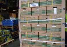 Fresh yams from Ghana.