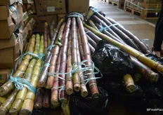 Red sugar cane from Uganda is becoming more popular.