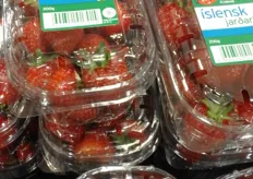 Icelandic pride: domestic strawberries.