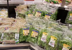 A broad range of mixed lettuce.