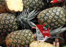 Half a pineapple is also available.