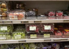 Grapes can also be found in the cold store, in bags and punnets.