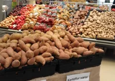 Sweet potatoes are doing well in Iceland, judging by the amount of shelf space given to this exotic.