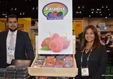 Héctor Silva Fabián and María Luisa González with berries Paradise were exhibiting on the Mexican Pavillion
