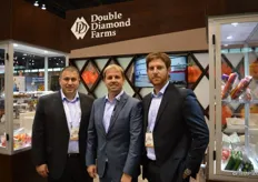 Emidio Cappussi, Chris Mastronardi and Paul Sabelli with Double Diamond Farms in the company's beautiful contemporary booth.