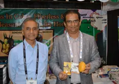 Amirudin Momin and Zulfikar Momin with Pakam Trading LLC. The company had delicious pine nuts and mango fruit for attendees to try.