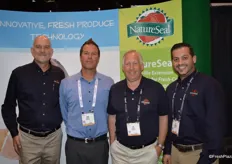 Tim Ossun, Chris Brown, Tim Grady and Eric Fernandes with NatureSeal.