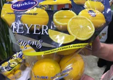 A new product from Sunkist: smaller 1 lb pouch bags with Meyer lemons for people who like to try them out.