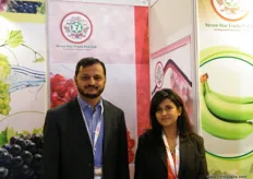 Girish Sarda (Lead - International Business) with Nootan Singh (Associate Manager) for Seven Star Fruits, India; the company is catering product like grapes, pomegranate, mango and potato to domestic and international market.