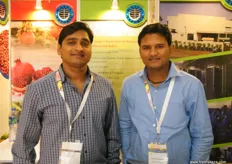 Amit Kalya with Manvesh Chechani of Amit Kalya Exports, an Indian company which is export oriented on grapes, pomegranates, onions and fresh vegetables.