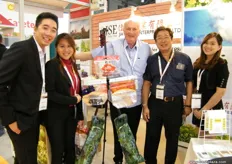 Director Jeremy Tan of Jia Shing Plastic (Singapore) with his team at AFL; established in 1986 and has been an international supplier of packaging solutions such as agricultural packaging, degradable bags, re-usable bags, and tableware.