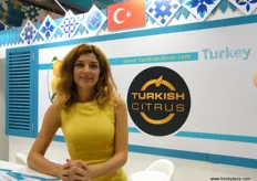 Idil Ogut of Turkish Citrus Promotion Group; the organization has been oraganizing a wide range of activities globally to promote the national brand of Turkish citrus fruit.