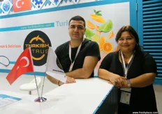 Mustafa and Aysel Oguz, Export Sales Supervisor (fresh fruit) of Anadolu Etap, Turkey; the company was established in cooperation with Anadolu Group, Özgörkey Holding and Brazil-based Cutrale Group carrying on its activities with the strategy of being one of Europe’s leading fruit juice producing and fresh fruit growing companies.