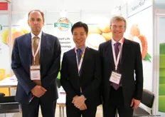 The NatureSeal (Agricoat) team: Alan McGregor, Joseph Leung and Simon Matthews; NatureSeal´s product line is available to both fresh-cut produce processors and foodservice industry.