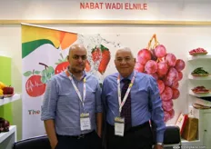 Managing Director Mohamed Ragab with Technical Consultant Mahmoud Diab of Nabat Wadi El Nile (Egypt); main products are citrus, strawberry, mango, grape, onion, garlic and pomegranates.