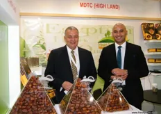 Chairman Emad Rakha with Chief Operating Officer Mohamed Rakha of Misr Dubai Trading Co., Egypt; the company was established in Cairo,Egypt in 1976 and they offer fresh fruits, citrus, onions, poms and semi dry dates.