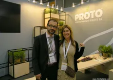 George Kallitsis with wife Maria for Protofanousi Fruits (Greece); Protofanousi handles about 12,000 tons annually between October and May, it ranks at the top of the Greek companies that market kiwis.